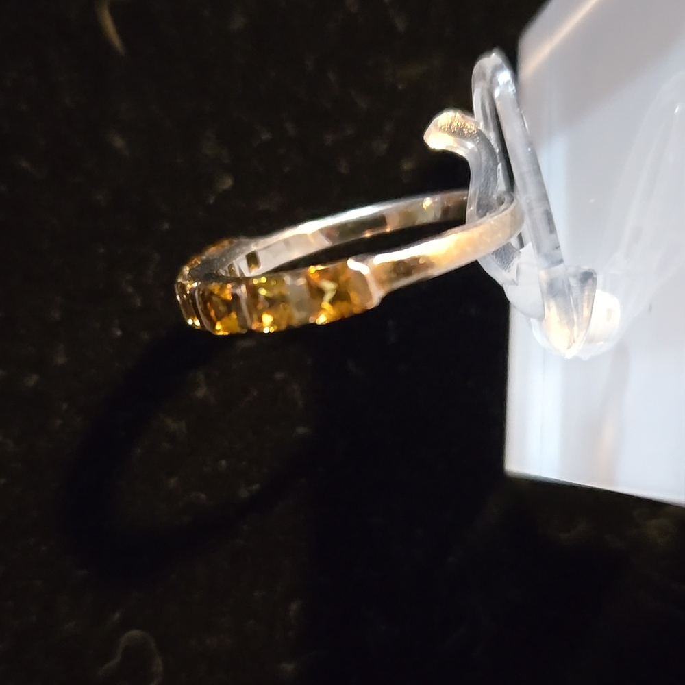 Silver Citrine Ring, 8 - Picture 3 of 7